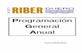 Programación - CRA Riberduerocrariberduero.centros.educa.jcyl.es/sitio/upload/PGA__2016-17.pdf · 12 Evaluación y revisión de la Programación General Anual 37 . 3 1.- INTRODUCCIÓN
