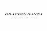 ORACION SANTA - comunidadbelen.org · concede autorización para imprimir la obra "ORACIÓN SANTA", considerando que nada obsta a su publicación y difusión. En San Isidro, a los