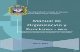 Manual de Organización y Funciones - MOFmunicaraz.gob.pe/transparencia/gestion/MOF2014.pdf · Funciones - MOF Municipalidad Provincial de Huaylas Gerencia de Planeamiento y Presupuesto