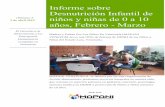 Informe sobre Desnutrición Infantil de niños y niñas de 0 a 10 · fomenten el bienestar de los niños y niñas de población Venezolana, además del abandono por parte del Estado