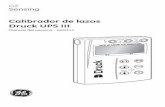 Calibrador de lazos Druck UPS III - instrumart.com · 3 KE0317 Edición Nº 3 Sustitución de las baterías • Desenrosque y retire el tornillo de seguridad del panel de baterías.