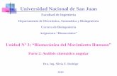 Universidad Nacional de San Juan - dea.unsj.edu.ardea.unsj.edu.ar/biomecanica/Tema 3_Biomec_Mov_Parte 2_2019.pdf · que consiste en representar mediante matrices para cada instante