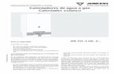 Instrucciones de instalación y manejo Calentadores de agua ...es.documents1.junkers.com/download/pdf/file/6720605993.pdf · conexión de tubo metálica de 1,5 m en el lado del agua