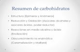 Resumen de carbohidratos - depa.fquim.unam.mxdepa.fquim.unam.mx/amyd/archivero/CARBOHIDRATOS-RESUMEN1_27226.pdf · Clasificación de carbohidratos por la digestibilidad • Digeribles