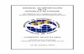 ARANCEL DE IMPORTACIÓN DE LA REPÚBLICA DE PANAMÁ · arancel de importaciÓn de la repÚblica de panamÁ en tÉrminos de la nomenclatura del sistema arancelario centroamericano