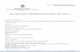 DECLARACIÓN DE CONFORMIDAD DE REVÁLIDA – PM CLASE I- II · la Plata (UNLP) / Informe de Actividad Enzimática MD1117-00 28/11/20 17 Estudio de Estabilidad ADOX / Sin Nro 27/3/201