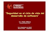 “Seguridad en el ciclo de vida del desarrollo de software”cybsec.com/upload/cybsec_Tendencias2007_Seguridad_SDLC.pdf · Seguridad en el ciclo de vida del desarrollo de software