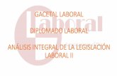 GACETAL LABORAL DIPLOMADO LABORAL ANÁLISIS INTEGRAL DE LA ...+LEGISLACION+LABOR… · •El régimen especial para el trabajo agrario se encuentra regulado por la Ley N° 27360 (31.10.2000),