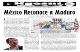 PRENSA POPULAR DEL TOTONACAPAN Y LA HUASTECA 1° de …coalt.mx/attachments/article/454/Kgosni 264-Mexico reconoce a Maduro.pdf · acoso, cerco, guerra económica, diplomática y