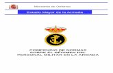COMPENDIO DE NORMAS SOBRE EL RÉGIMEN DEL PERSONAL …s03.s3c.es/imag/doc/2018-04-27/Compendio_Normas_Regimen_Personal... · nial marítimo, entre otras. Por su especial relevancia