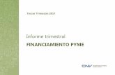 FINANCIAMIENTO PYME - issa.ips.com.arissa.ips.com.ar/imagen/CNV_Informe_trimestral_PyME_Septiembre_2017.pdfFinanciamiento del sistema bancario incluye documentos a sola firma, documentos