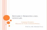 Sintaxis y Sem£Œntica del lenguaje. - frlp.utn.edu.ar AUT£â€œMATAS FINITOS Y LENGUAJES Para verificar