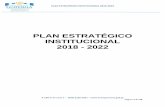 PLAN ESTRATÉGICO INSTITUCIONAL 2018 - 2022 · responsables de alcanzar los objetivos trazados dentro del Plan Nacional de Desarrollo K’atun, Nuestra Guatemala 2032, detalladas