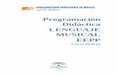 Programación Didáctica LENGUAJE MUSICAL EEPPconservatoriodebaza.com/wp-content/uploads/2018/12/PD-LM-EEPP-2018-19.pdf · Lenguaje Musical tiene como contenidos los que se detallan