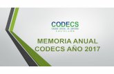 2017 MEMORIA ANUAL CODECS AÑO 2017 - cooecs.es · Comunicación durante las fiestas locales de la Magdalena, Presentación del Anuario COPE Castellón, Entrevistas Radiofónicas