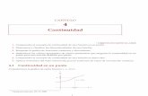 Continuidad - Portada Portal Canekcanek.uam.mx/Calculo1/Teoria/Continuidad/FTEnunPunto.pdf · 3. La gráﬁca de f tiene una interrupción en el punto de abscisa x D 3. Decimos que