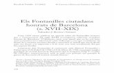 Els Fontanilles ciutadans honrats de Barcelona (s. XVII-XIX) · 118 Recull de Treballs · 13 (2012) Els Fontanilles ciutadans honrats de Barcelona (s. XVII-XIX) Salvador-J. Rovira
