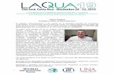 Sesión Especial Ecología y Cultivo de Macrobrachium · LATIN AMERICAN & CARIBBEAN AQUACULTURE 2019 – LACQUA19 Organizado por la World Aquaculture Society y su Capitulo Latino