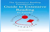 ¿Qué es la Lectura Extensiva? - erfoundation.org · La lectura extensiva es, a veces, conocida como “Lectura Graduada” o “Lectura Sostenida Silenciosa”. ¿Por qué practicar