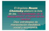 El lingüista Noam Chomsky elaboró la lista - wikiblues.net fileChomsky elaboró la lista de las “10 Estrategias de la Manipulación” a través de los medios” Diez estrategias