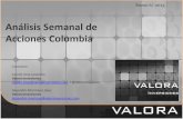 Análisis Semanal de Acciones Colombia Acciones... · noticias de la semana pacific rubiales: pacific rubiales anuncia cierre de adquisicion de la compaÑia c&c energia, y del interes