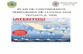 PLAN DE CONTINGENCIA TEMPORADA DE LLUVIAS 2016 …transparencia.yecuatla.gob.mx/uploads/transparencia/8f25b7f223d1c... · informar sobre las medidas a seguir hasta la vuelta a la