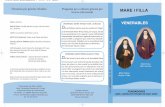 Triptico catalan monjas:Maquetación 1 · Triptico catalan monjas:Maquetación 1 15/6/15 16:16 Página 1. PERFIL BIOGRÀFIC DE LA VENERABLE M. TERESA TODA I JUNCOSA (III) Déu la