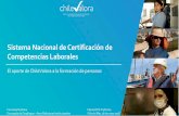 Sistema Nacionalde Certificación de Competencias Laborales · Seguridad y Salud en el Trabajo Superintendencia de Seguridad Social Funcionarios Municipales Subsecretaria de Desarrollo
