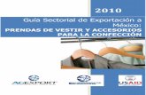PRENDAS DE VESTIR Y ACCESORIOS PARA LA CONFECCIÓN - …portal.export.com.gt/portal/mesoamerica/PRENDAS DE VESTIR.pdf · Página 4 1) Análisis y evaluación de la oferta exportable