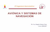 AVIÓNICA Y SISTEMAS DE NAVEGACIÓNagamenon.tsc.uah.es/Asignaturas/it/rd/apuntes/5-3.pdf · -Avionics Navigation Systems, 2nd Ed., M.Kayton, W.R.Fried, Wiley-Sistemas de Navegación,