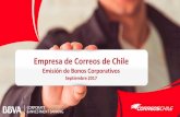 Presentación de PowerPoint · extranjero y con distribución sucursales o agencias con distintos atributos y plazos de entrega Correos de Chile: Resumen de la Compañía • Correos