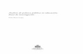Análisis de política pública en educación: línea de ...ibero.mx/web/filesd/inide5.pdf · nal de Ciencia y Tecnología (Conacyt) para la rea- lización de este proyecto, y a los