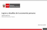 Logros y desafíos de la economía peruana Balance Macroeconomico 2017... · Mayor adjudicación de OxI en diversos sectores y regiones ... • 1 Puesto de Salud y 1 Hospital (S