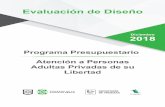 Atención a personas adultas - data.finanzas.cdmx.gob.mx · El Programa presupuestario de Atención a Personas Adultas Privadas de su Libertad, en responsabi-lidad de la Subsecretaría