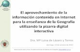 El aprovechamiento de la información contenida en Internet ...age.ieg.csic.es/secundaria/Material III Seminario web AGE/mllazaro_2010... · Edilim, courseLab2.4, Lams, presentaciones…