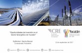 Presentación de PowerPoint - gob.mx · Guillermo I. García Alcocer Comisionado Presidente “Oportunidades de Inversiónen el Sector Energético de Yucatán ...