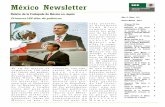 México Newsletter - saladeprensa.sre.gob.mx · mica (OIEA). México, firme promotor de desarme y la no proliferación, continuará trabajando activamente para al-canzar y mantener
