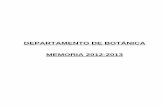 DEPARTAMENTO DE BOTÁNICA MEMORIA 2012-2013campus.usal.es/~memoria/1213/06_investiga/Departamentos/Botanica.pdfPágina 2 de 54. Profesores Contratados Doctores: ... Luis (Facultad