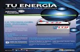 TU ENERGIA AGOSTO 2014 - goitlink.com · sobre acumuladores LTH AGM, baterías Optima, así como de ﬁltros y lubricantes LTH. Capacitación intensiva en Expo INA 2014 la exposición