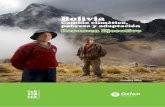 Bolivia Cambio climático, pobreza y adaptación Resumen ... · El gobierno del Presidente Evo Morales está avanzando en el tema de cambio . climático. No obstante, aún se encuentra