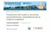 Funciones del suelo y servicios ecosistémicos: importancia ...digital.csic.es/bitstream/10261/140398/1/Maranon_REC16.pdf · El reciclado de nutrientes y residuos orgánicos. El secuestro