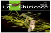 Agosto 2016 La Chiricoca · en el monte ribereño de la desembocadura del río Sama - Tacna. Tesis para optar el título profesional de Biólogo - Microbiólogo, Escuela Académico