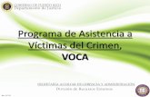 Programa de Asistencia a Víctimas del Crimen, · Cont. 3. Ejemplos de estos: 10.Presentaciones Públicas Para identificar víctimas del crimen, dar a conocer los servicios, proveerles