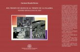 Carmen Rueda Parras DEL TIEMPO DE SILENCIO AL TIEMPO DE LA … · 2019-05-24 · Carmen Rueda Parras es natural de Pegalajar (Jaén). Licenciada en Geografía e Historia y Doctora