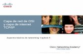 Cd ddOSICapa de red de OSI y capa de internet TCP/IP · 2014-05-11 · Identificar la función de la capa de red, la cual describe la comunicación desde un dispositivo final hacia