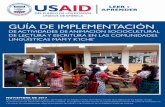 USAID Leer y Aprenderusaidlea.org/images/Animaci_n_cultural_de_la_lectura.pdf · la lectura y escritura en municipios que corresponden a las regiones lingüísticas mam y k’iche’.