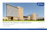 Emisión de Bonos Corporativos Abril de 2018 · 2018-07-11 · Estrictamente privado y confidencial 2 Disclaimer “LaComisión para el Mercado Financiero no se pronuncia sobre la