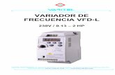 Al Servicio de la Automación Industrial VARIADOR DE ... · Gracias por elegir la serie de variadores de frecuencia de AC VFD-L de DELTA ELECTRONICS, INC. La misma está manufacturada