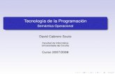 Tecnología de la Programación - QueGrande.orgquegrande.org/apuntes/ETIX/2/TP/teoria/07-08/semantica_operacional.pdf · Demostración formal (base matemática) de propiedades (para