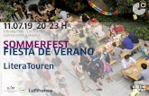 Goethe-Institut Madrid SOMMERFEST FIESTA DE VERANO¡Vuelve nuestra fiesta de verano! Este año les invitamos a asistir a mini-lecturas dramatizadas de literatura alemana contemporánea